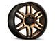 DX4 Wheels DYNO Frozen Bronze with Black Lip 6-Lug Wheel; 20x9; 10mm Offset (15-20 F-150)