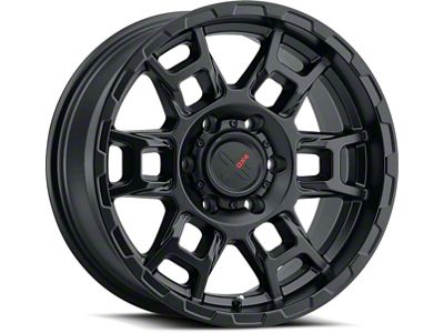 DX4 Wheels Beast Flat Black 6-Lug Wheel; 16x8; -10mm Offset (2024 Ranger)