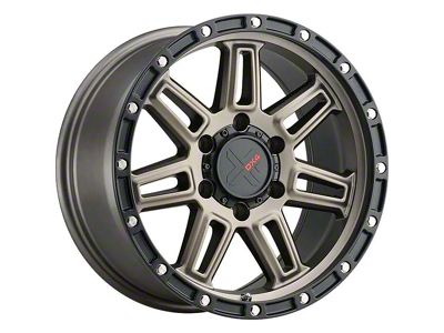 DX4 Wheels REBEL Matte Bronze with Black Ring 6-Lug Wheel; 16x8; 10mm Offset (2024 Ranger)