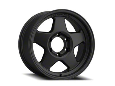 DX4 Wheels Rover Flat Black 6-Lug Wheel; 17x8.5; -18mm Offset (99-06 Silverado 1500)