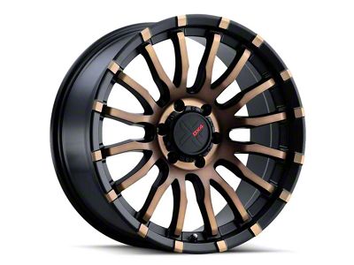 DX4 Wheels OCTANE Flat Black with Bronze Shadow 5-Lug Wheel; 20x9; 10mm Offset (05-11 Dakota)