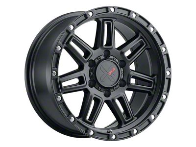 DX4 Wheels Rebel Flat Black 5-Lug Wheel; 15x8; -19mm Offset (87-90 Dakota)