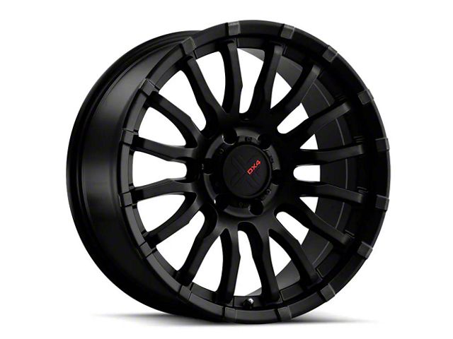 DX4 Wheels OCTANE Flat Black 6-Lug Wheel; 20x9; 10mm Offset (21-24 F-150)
