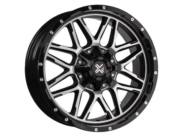 DX4 Wheels VIBE Gloss Black Machined 6-Lug Wheel; 20x9; 10mm Offset (21-24 F-150)