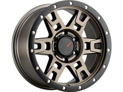 DX4 Wheels TERRAIN Matte Bronze with Black Ring 6-Lug Wheel; 18x9; 12mm Offset (19-25 RAM 1500)