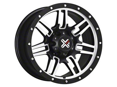 DX4 Wheels 7S Flat Black Machined 6-Lug Wheel; 16x8; 18mm Offset (19-23 Ranger)