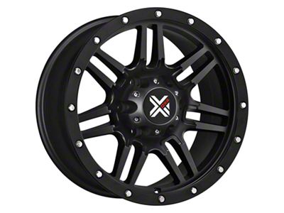 DX4 Wheels 7S Flat Black 6-Lug Wheel; 16x8; 18mm Offset (19-23 Ranger)