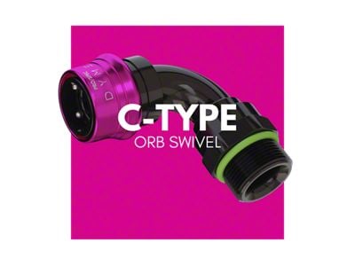 Dyme PSI PRO/SPEC C-Type ORB Swivel; 90-Degree