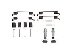 Dynamic Friction Parking Brake Hardware Kit (13-15 Silverado 2500 HD w/ Clip Type Hold Down Spring; 16-19 Silverado 2500 HD)