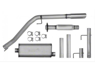 Dynomax Ultra Flo Welded Single Exhaust System with Polished Tip; Side Exit (11-14 3.5L EcoBoost F-150)