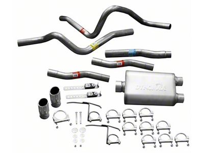 Dynomax Ultra Flo Welded Dual Exhaust System with Polished Tips; Rear Exit (97-03 4.2L F-150)