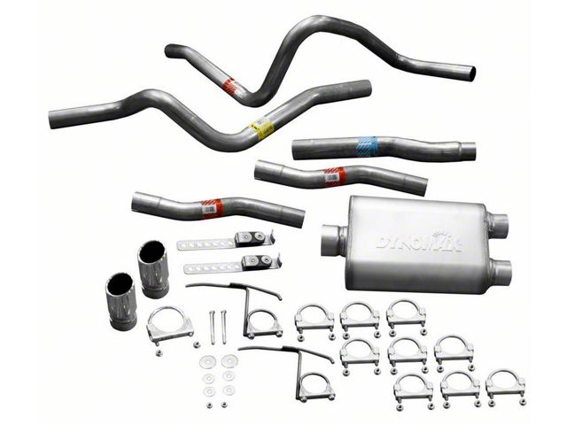 Dynomax Ultra Flo Welded Dual Exhaust System with Polished Tips; Rear Exit (97-03 4.6L F-150)