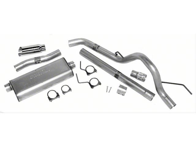 Dynomax Ultra Flo Welded Single Exhaust System with Polished Tip; Side Exit (04-08 4.6L F-150)