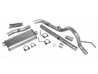 Dynomax Ultra Flo Welded Single Exhaust System with Polished Tip; Side Exit (04-08 4.6L F-150)