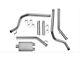 Dynomax Ultra Flo Welded Dual Exhaust System with Polished Tips; Rear Exit (14-18 5.3L Sierra 1500)