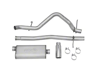 Dynomax Ultra Flo Welded Single Exhaust System with Polished Tip; Side Exit (14-18 5.3L Sierra 1500)