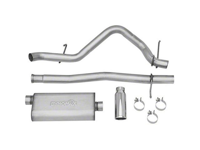 Dynomax Ultra Flo Welded Single Exhaust System with Polished Tip; Side Exit (14-18 5.3L Silverado 1500)