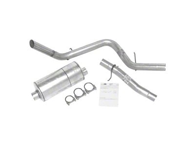Dynomax Super Turbo Single Exhaust System with Polished Tip; Side Exit (00-03 5.9L Dakota)