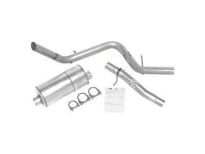 Dynomax Super Turbo Single Exhaust System with Polished Tip; Side Exit (00-03 5.9L Dakota)