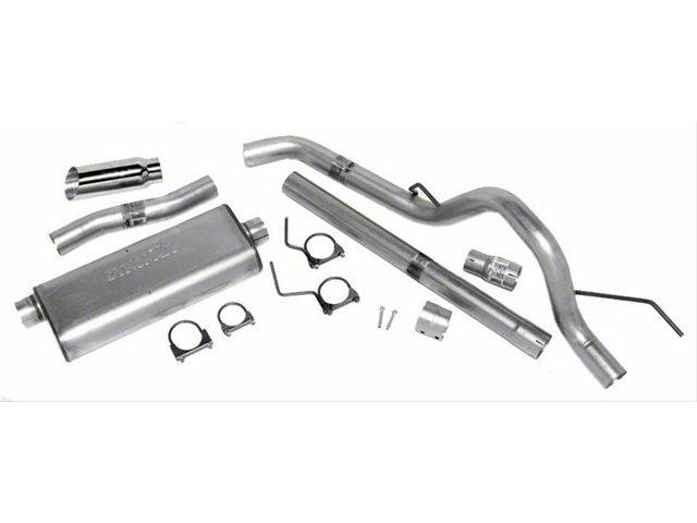 Dynomax Ultra Flo Welded Single Exhaust System with Polished Tip; Side Exit (04-08 5.4L F-150)