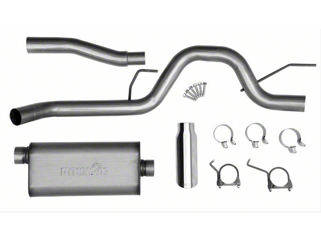 Dynomax Ultra Flo Welded Single Exhaust System with Polished Tip; Side Exit (09-10 5.4L F-150)