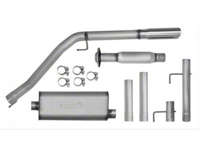 Dynomax Ultra Flo Welded Single Exhaust System with Polished Tip; Side Exit (11-14 5.0L F-150)