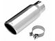 Dynomax Single Wall Exhaust Tip; 4-Inch; Polished (Fits 3-Inch Tailpipe)