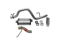 Dynomax Ultra Flo Welded Single Exhaust System with Polished Tip; Side Exit (08-10 5.4L F-350 Super Duty)
