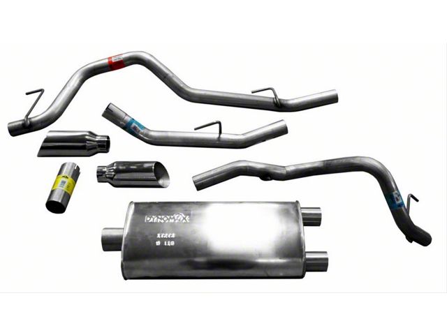 Dynomax Ultra Flo Dual Exhaust System with Polished Tips; Rear Exit (09-18 5.7L RAM 1500 w/ Factory Dual Exhaust)