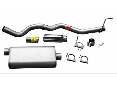 Dynomax Ultra Flo Welded Single Exhaust System with Polished Tip; Side Exit (04-05 5.7L RAM 1500)