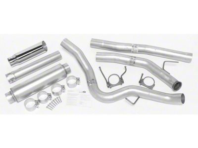 Dynomax Ultra Flo Welded Single Exhaust System with Polished Tip; Side Exit (03-04 5.9L RAM 2500)