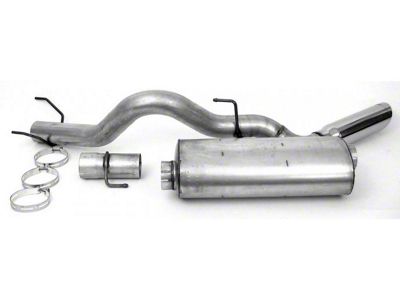 Dynomax Ultra Flo Welded Single Exhaust System with Polished Tip; Side Exit (04-07 5.9L RAM 3500)