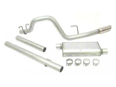 Dynomax Ultra Flo Welded Single Exhaust System with Polished Tip; Side Exit (2003 8.0L RAM 3500)