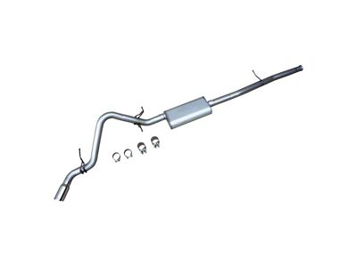 Dynomax Ultra Flo Welded Single Exhaust System with Polished Tip; Side Exit (19-24 5.3L Sierra 1500)
