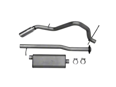 Dynomax Ultra Flo Welded Single Exhaust System with Polished Tip; Side Exit (07-08 5.3L Sierra 1500)
