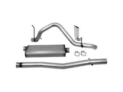 Dynomax Ultra Flo Welded Single Exhaust System with Polished Tip; Side Exit (09-13 4.8L Sierra 1500)