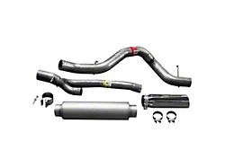 Dynomax Ultra Flo Welded Single Exhaust System with Polished Tip; Side Exit (01-06 8.1L Sierra 2500 HD)