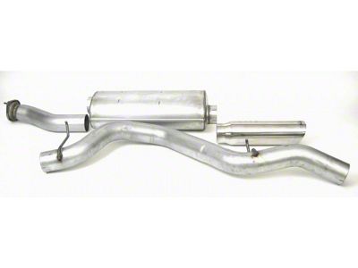 Dynomax Ultra Flo Welded Single Exhaust System with Polished Tip; Side Exit (07-10 6.0L Sierra 3500 HD)