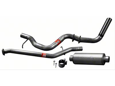 Dynomax Ultra Flo Welded Single Exhaust System with Polished Tip; Side Exit (99-06 4.3L Silverado 1500)