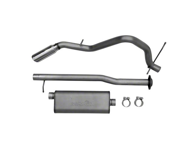 Dynomax Ultra Flo Welded Single Exhaust System with Polished Tip; Side Exit (07-08 4.8L Silverado 1500)