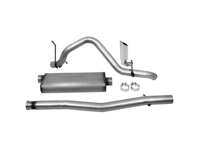 Dynomax Ultra Flo Welded Single Exhaust System with Polished Tip; Side Exit (09-13 4.8L Silverado 1500)