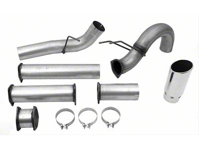 Dynomax DPF-Back Single Exhaust System with Polished Tip; Side Exit (11-14 6.7L Powerstroke F-250 Super Duty)