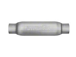 Dynomax Race Series Bullet Muffler; 2.50-Inch Inlet/2.50-Inch Outlet (Universal; Some Adaptation May Be Required)