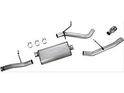 Dynomax Ultra Flo Welded Single Exhaust System with Polished Tip; Side Exit (15-20 5.3L Yukon)