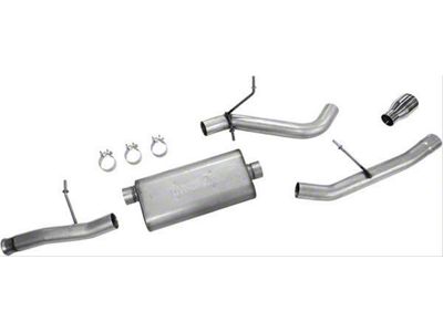 Dynomax Ultra Flo Welded Single Exhaust System with Polished Tip; Side Exit (15-20 5.3L Yukon)