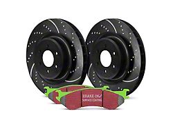 EBC Brakes Stage 3 Greenstuff 6000 6-Lug Brake Rotor and Pad Kit; Rear (03-04 Dakota w/ Rear Disc Brakes)