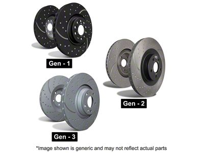 EBC Brakes GD Sport Slotted 5-Lug Rotors; Front Pair (98-99 2WD F-150 w/ Rear Wheel ABS, Excluding Lightning)