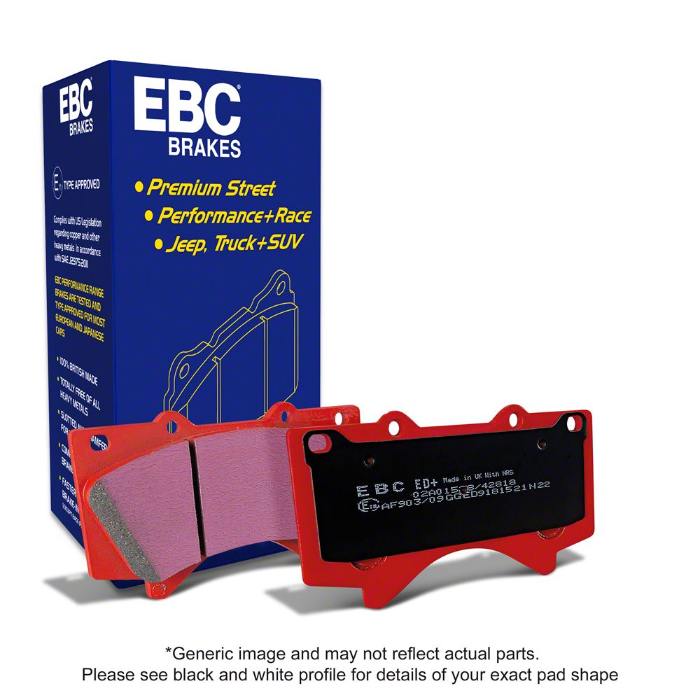 EBC Brakes Orangestuff Extra Duty Carbon Granular Brake Pads; Front Pair (21-24 F-150)