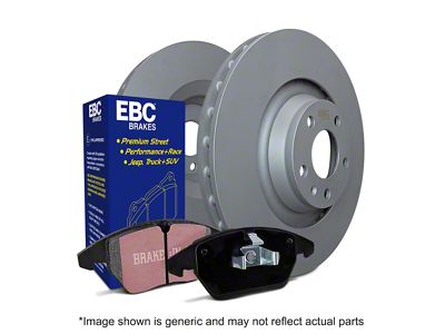 EBC Brakes Stage 1 Ultimax 6-Lug Brake Rotor and Pad Kit; Rear (15-17 F-150 w/ Electric Parking Brake; 17-20 F-150 Raptor)