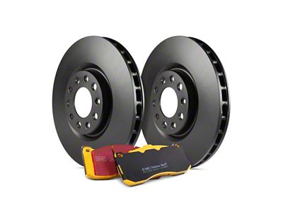 EBC Brakes Stage 13 Yellowstuff 5-Lug Brake Rotor and Pad Kit; Front (97-00 Early 2WD F-150 w/ Rear Wheel ABS, Excluding Lightning)